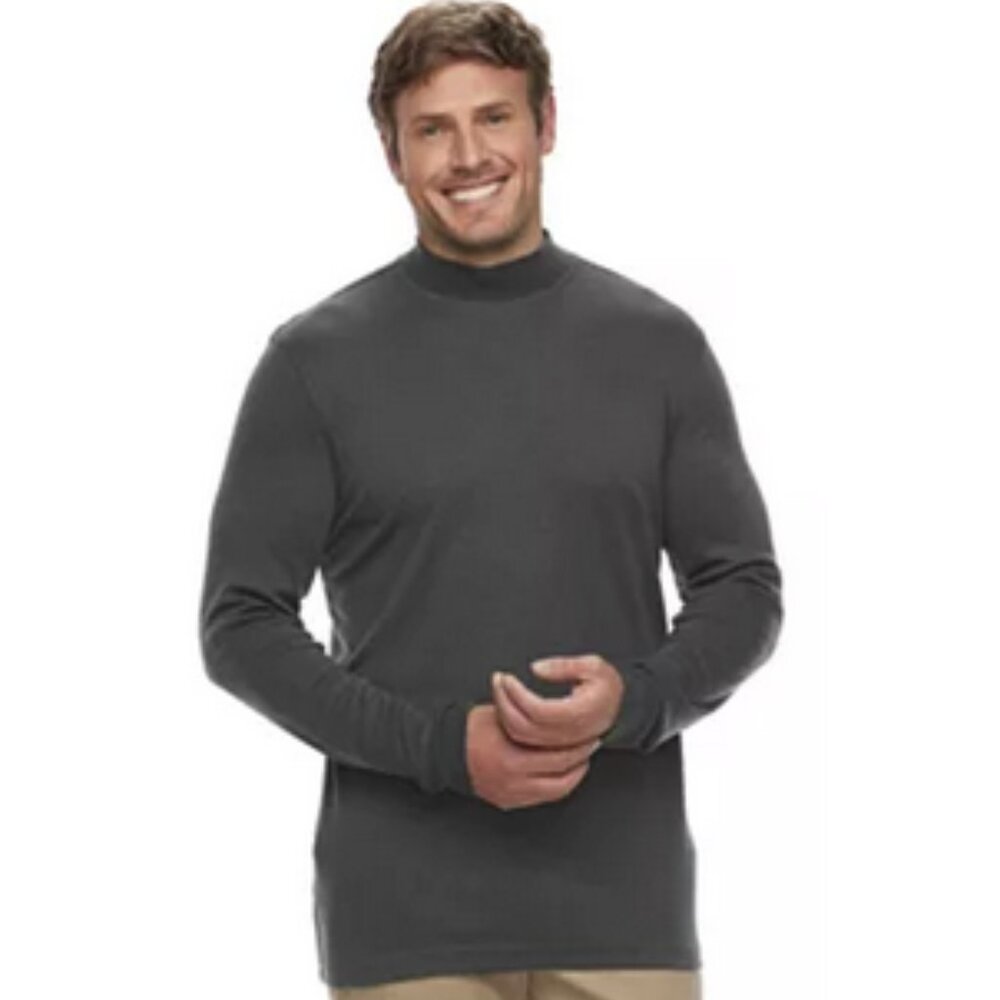 Big & Tall Croft & Barrow® Classic-Fit Easy-Care Mockneck Pullover - XXL NWT